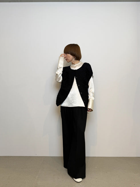 center press wide pants - virgin wool